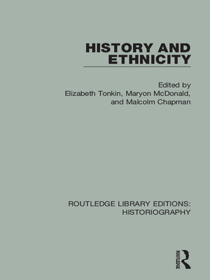 cover image of History and Ethnicity
